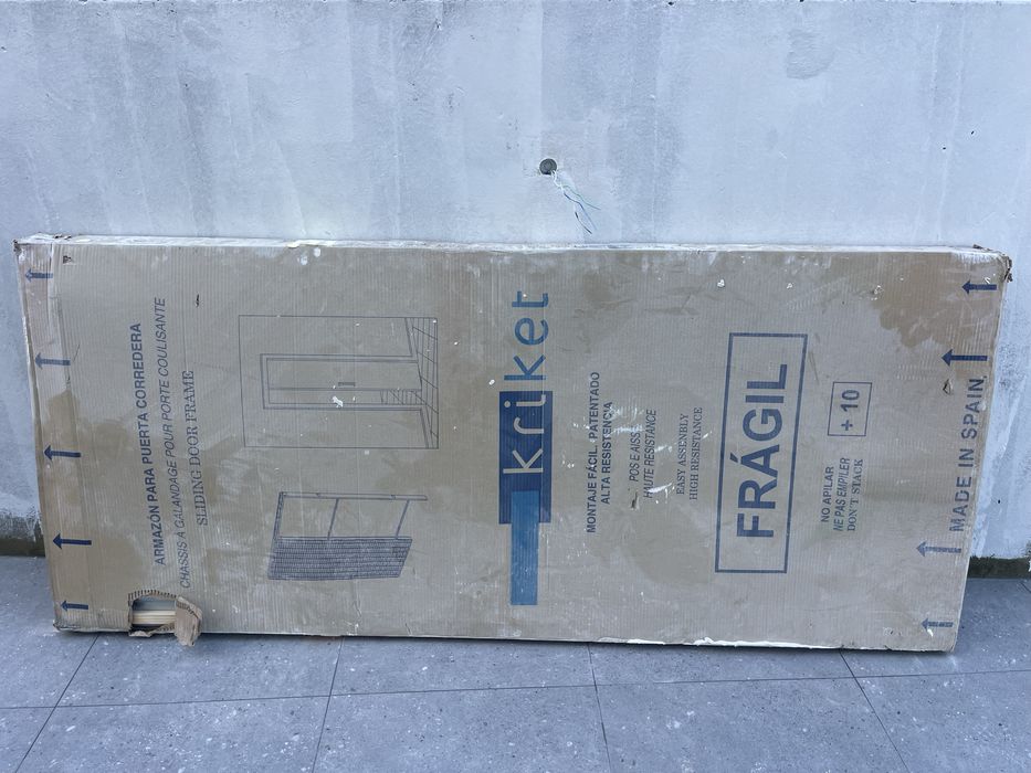 Estrutura para porta de encastrar 80x200