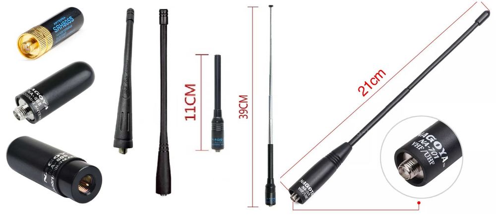 Antenas dual band para Rádios Walkie Talkie várias marcas e modelos