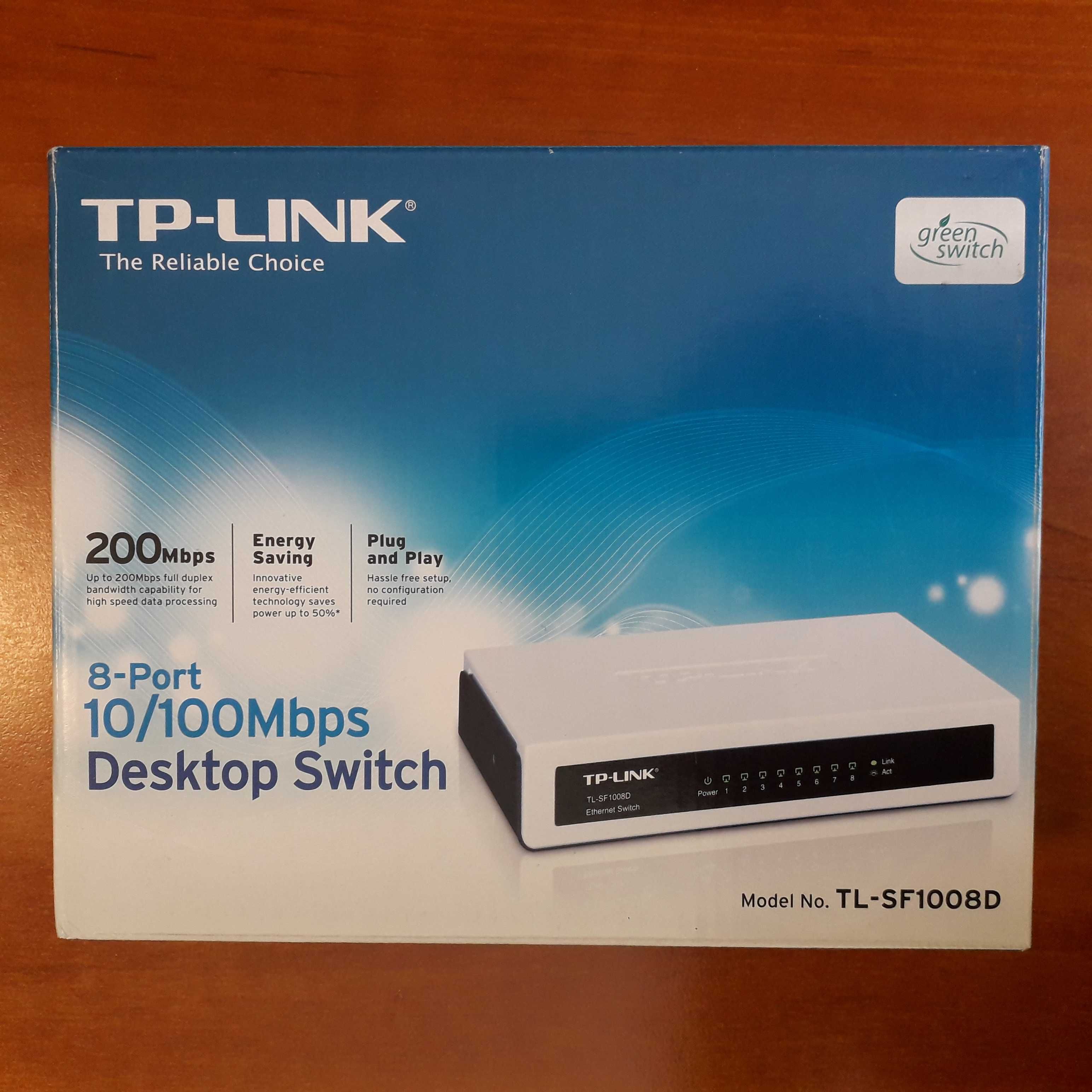 Switch TP-LINK TL-FS1008D 8 portów 10/100Mbps Przełącznik
