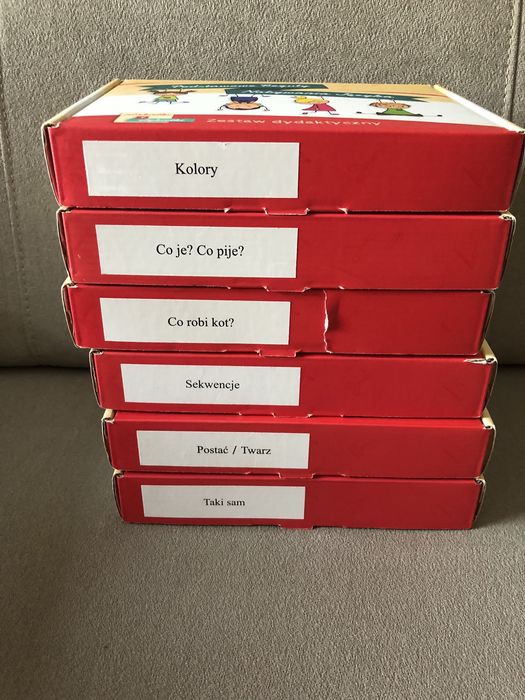 Zestaw logopedia Arson 6szt logopedyczny Kolory Taki sam Sekwencje