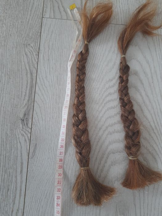 2x warkocz wlosy naturalne farbowane