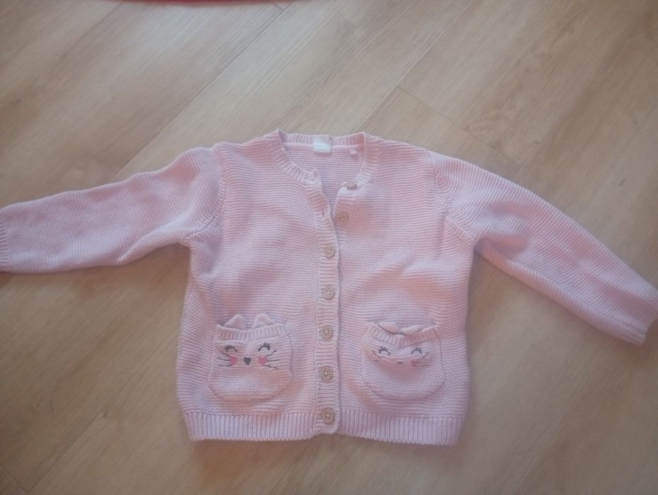 Sweter na guziki dziewczynka rozmiar 92 cool club