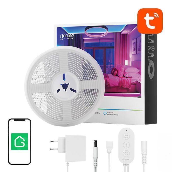 Inteligentna Taśma Wifi Rgb Led Gosund Sl2 (5M), Tuya