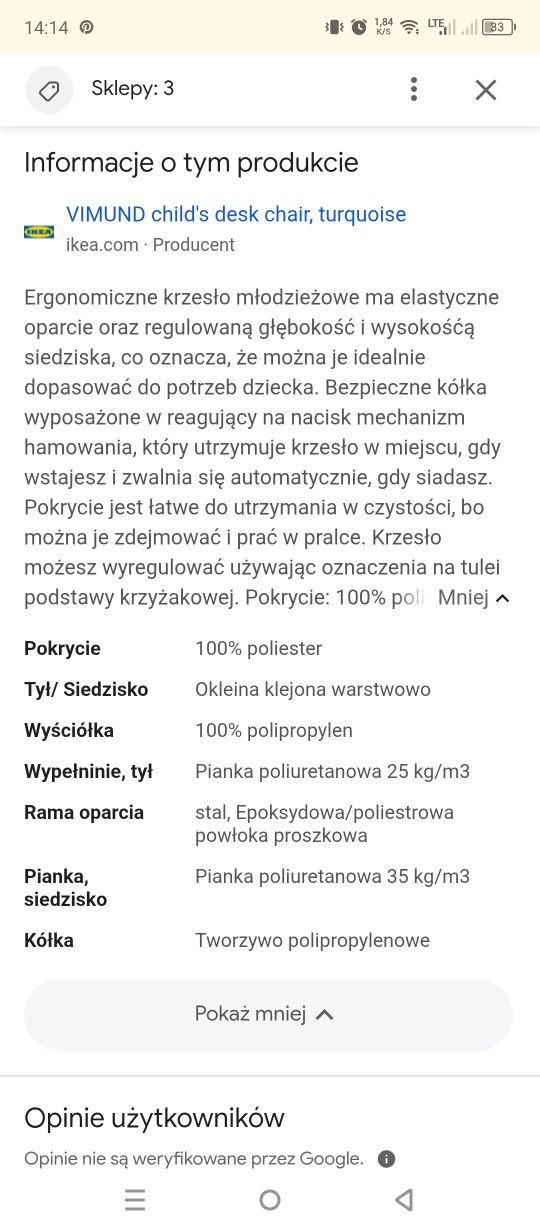 Krzesło obrotowe Ikea