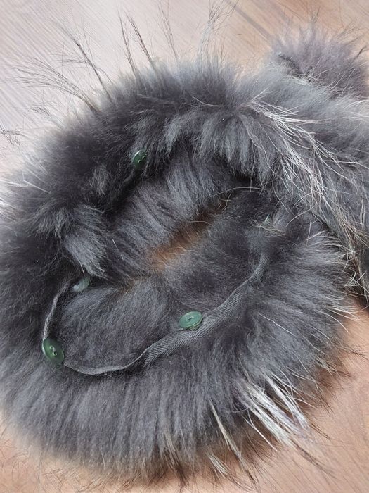 Obszycie kaptura jenot naturalny 75 cm