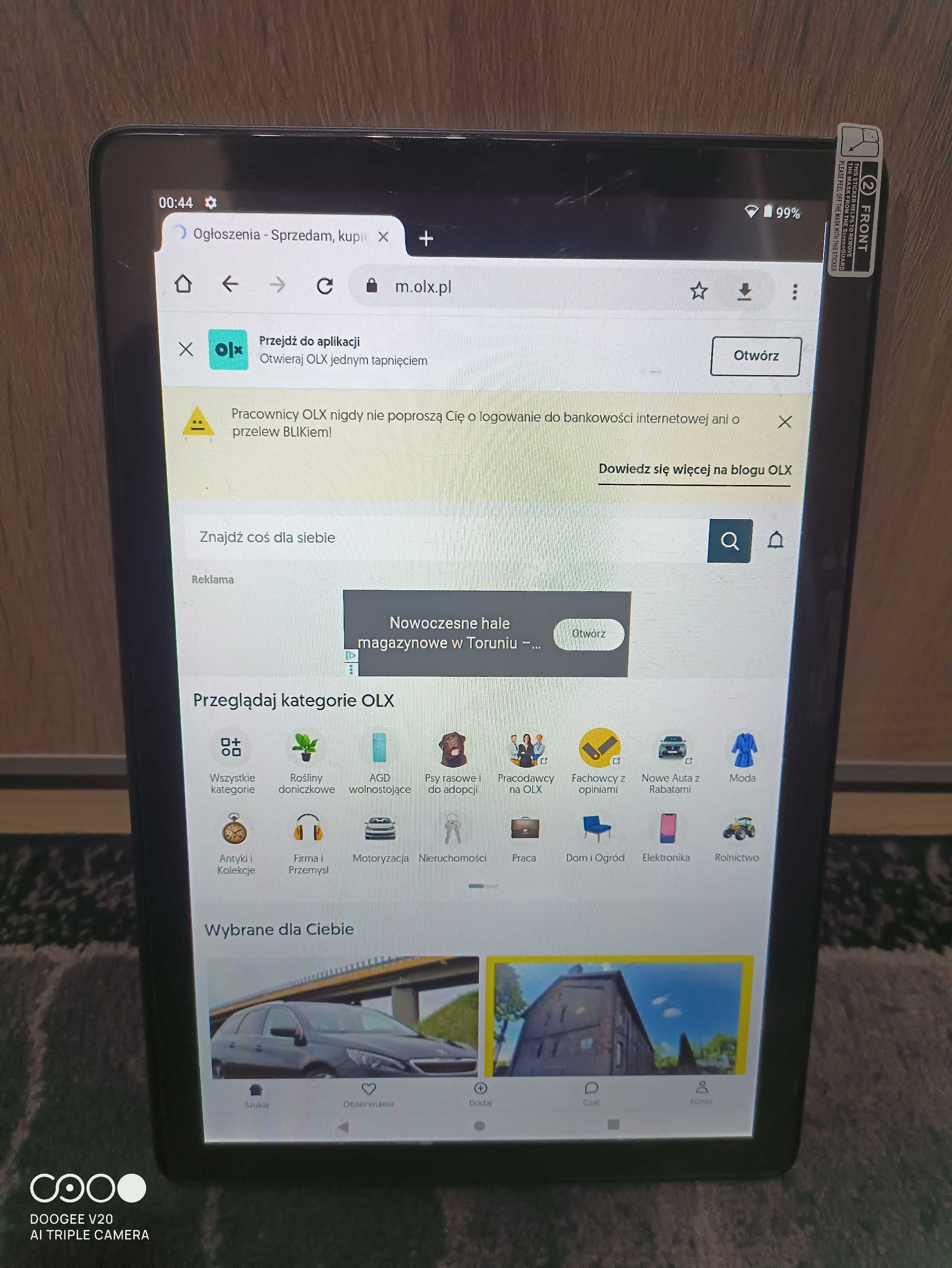 nowy tablet 10 cali 8gb 128gb android 13 zafoliowany stan ideal