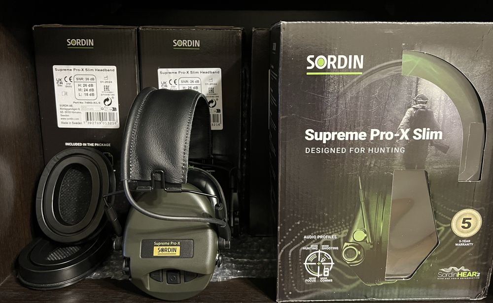 Навушники Sordin Supreme Pro-X + Gel +кріплення Tegris чебурашки ТОП‼️