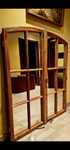 Lustra w starych drewnianych ramach, loft, industrial, retro