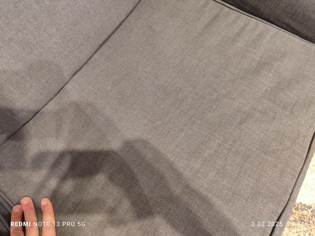 IKEA Evertsberg szara sofa rozkładana  2 dwu osobowa