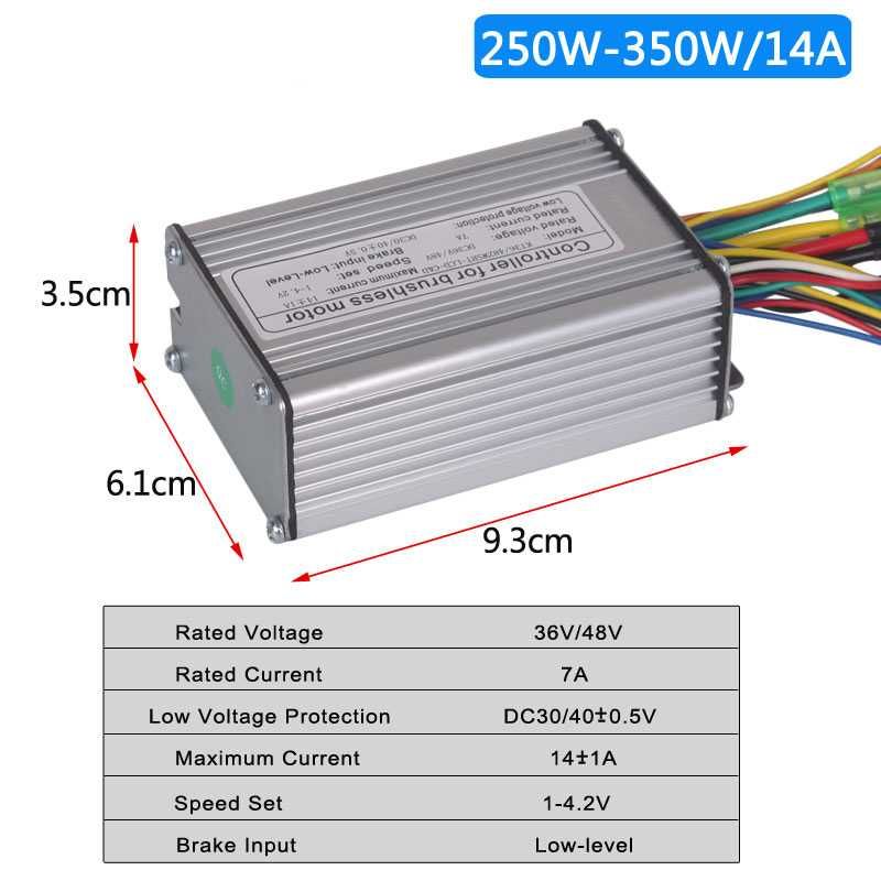 Синусний контролер KUNTENG з LCD 3 дисплеєм 36-48в 350w 500w 1000w