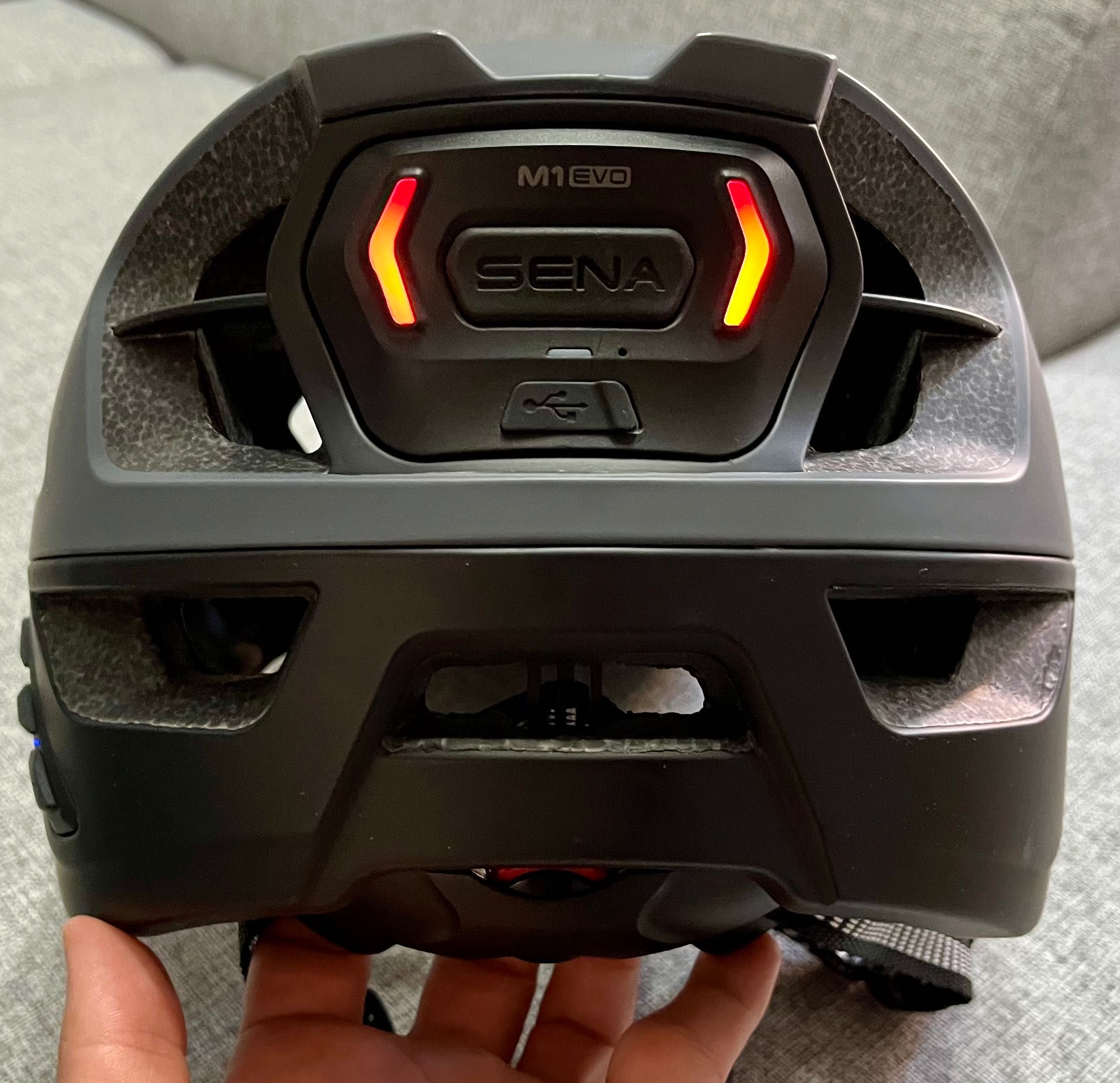 Kask rowerowy Sena interkom Bluetooth audio M1 Evo Mesh sieć rozmiar L