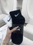 12 par skarpet Nike z czystego bawełny. Czarne, krótkie, Rozmiar L / M