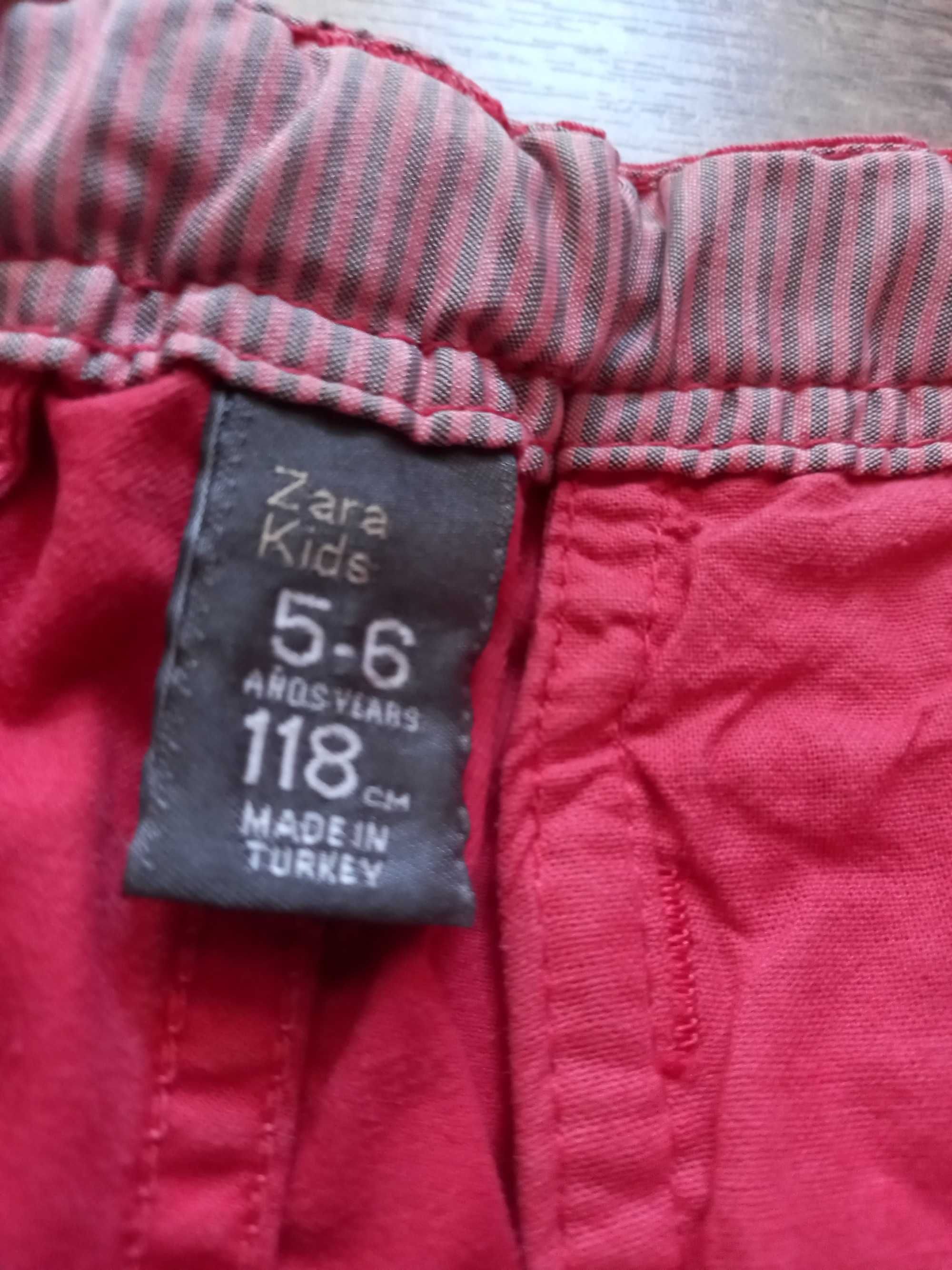 Bermudas vermelho escuro Zara 5-6 anos