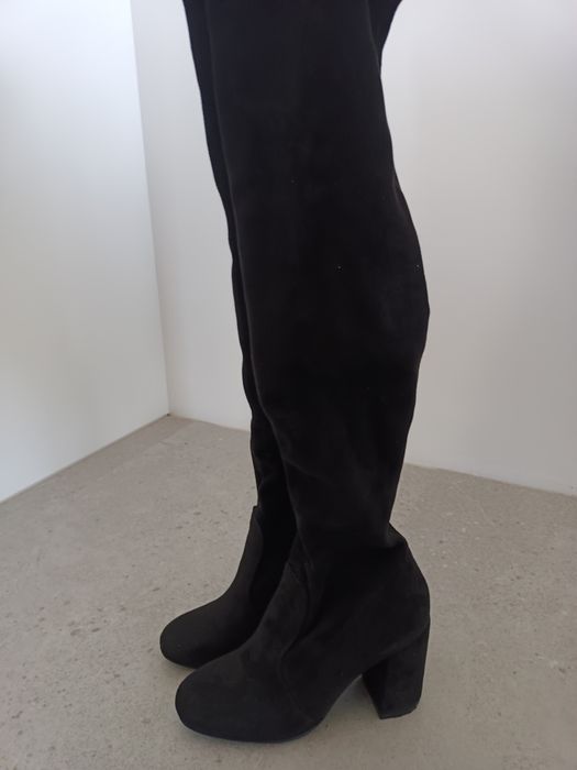 Czarne buty damskie kozaki 36
