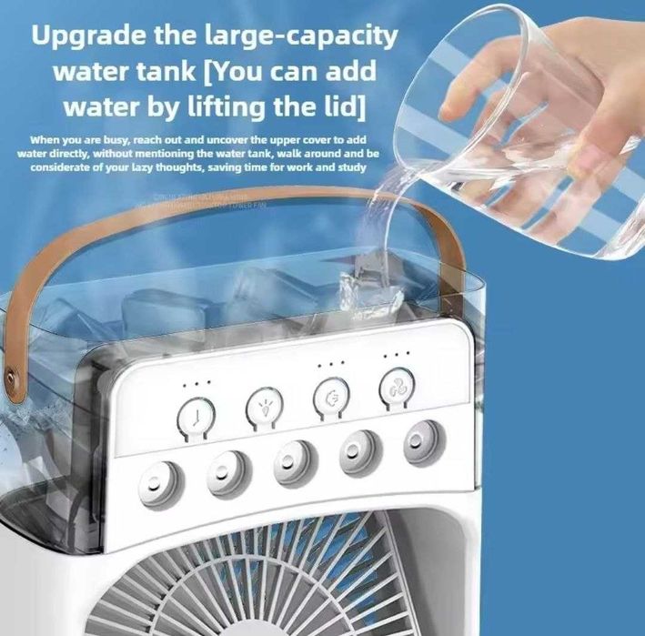 Портативный мини кондиционер вентилятор с увлажнением USB новый