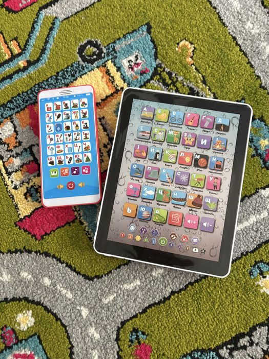 Планшет телефон музичний дитячий з абеткою та музикою