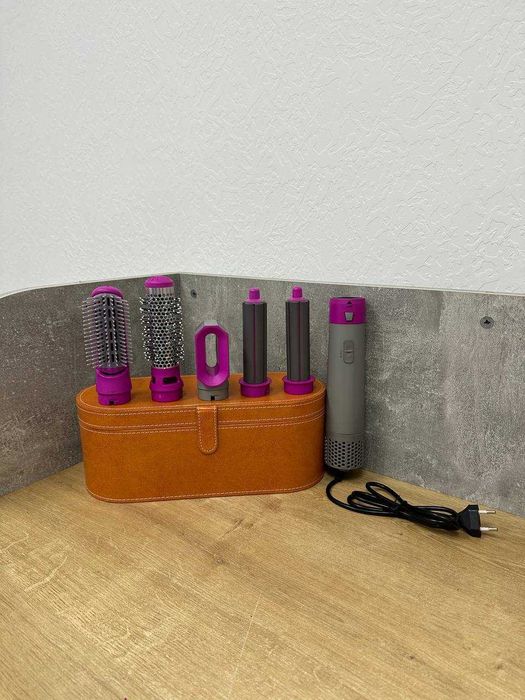 ФЕН для волос! ФЕН СТАЙЛЕР + 5 насадок + кожаный кейс! Мощный.