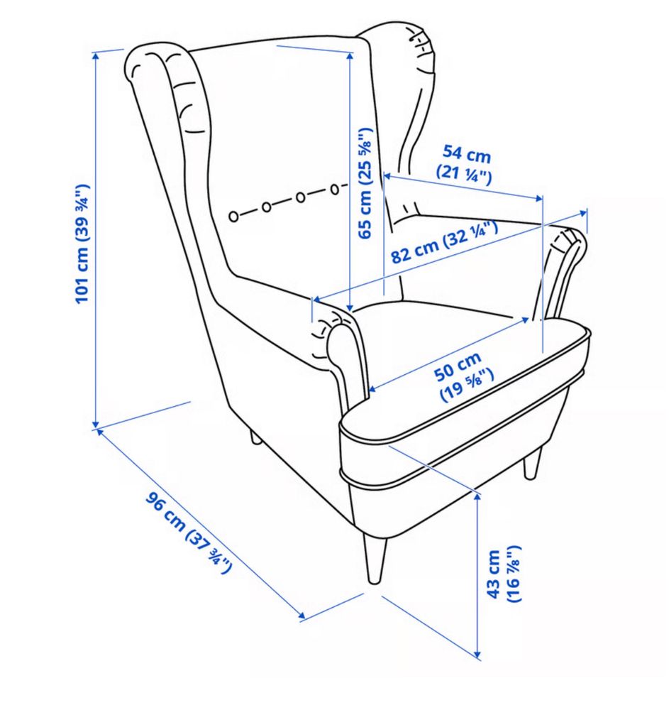 Fotel Uszak IKEA