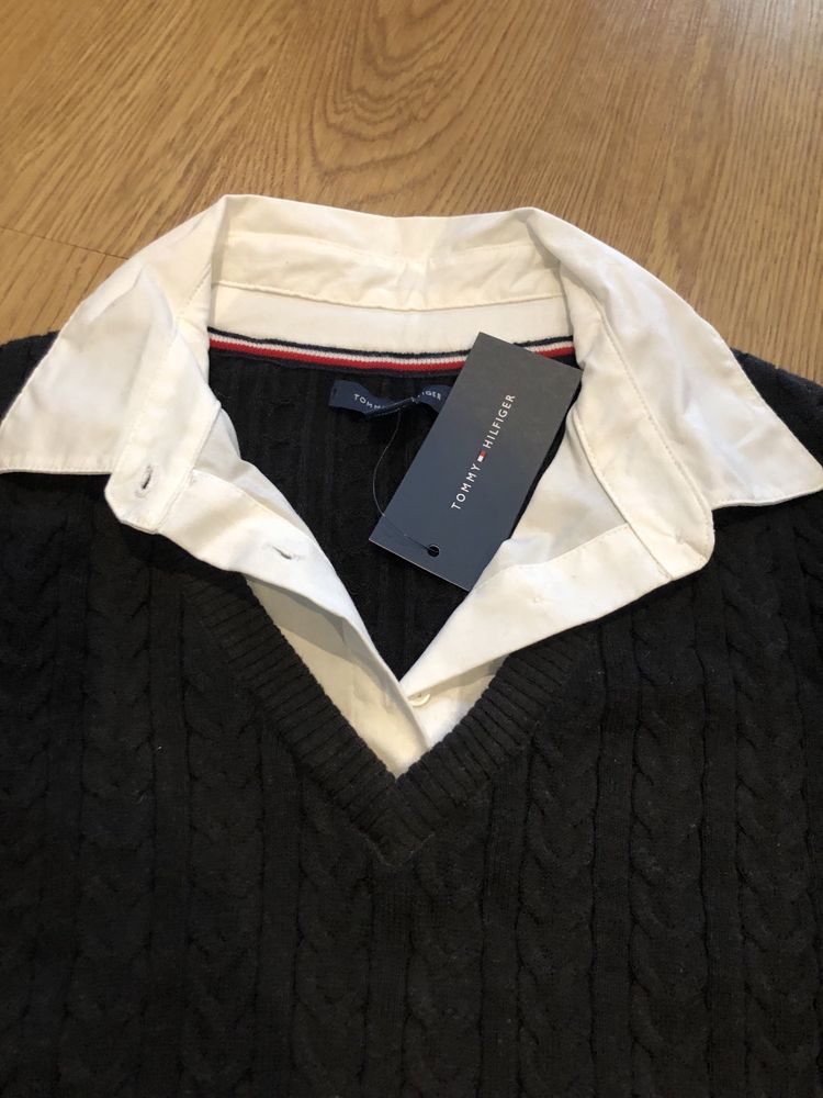 Sweterek z kołnierzykiem Tommy Hilfiger