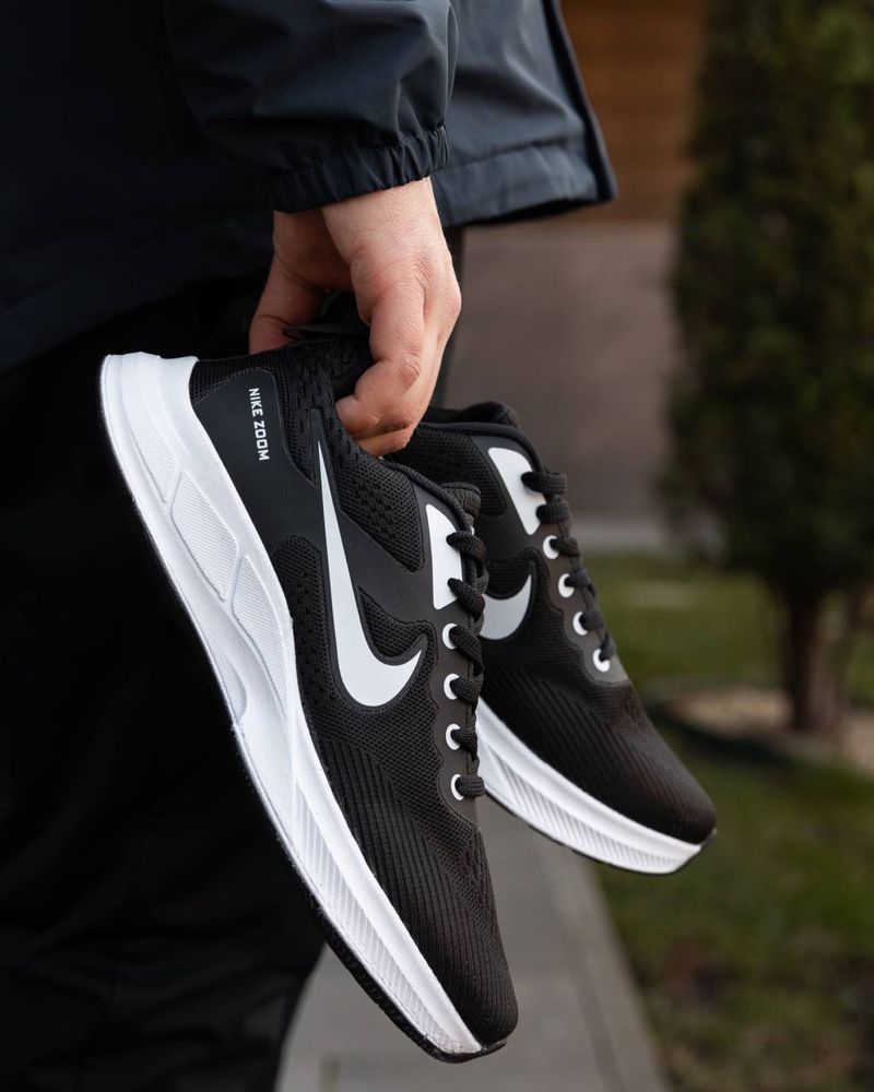 Чоловічі кросівки найк зум Nike Zoom Black White 40,41,42,43,44