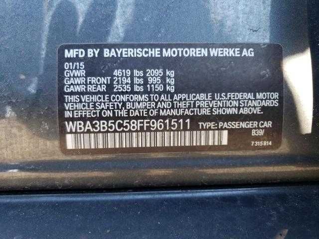 Bmw 328 XI SULEV 2015