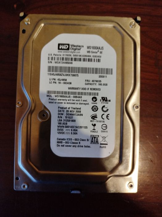 Hard HDD Western Digital 160GB