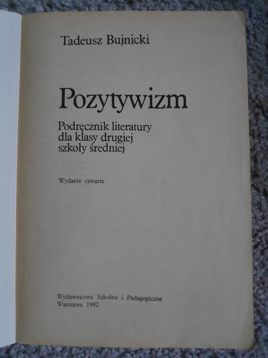 Pozytywizm. Podręcznik literatury.
