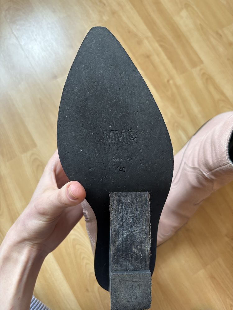 Сапоги казаки туфли margiela mm6