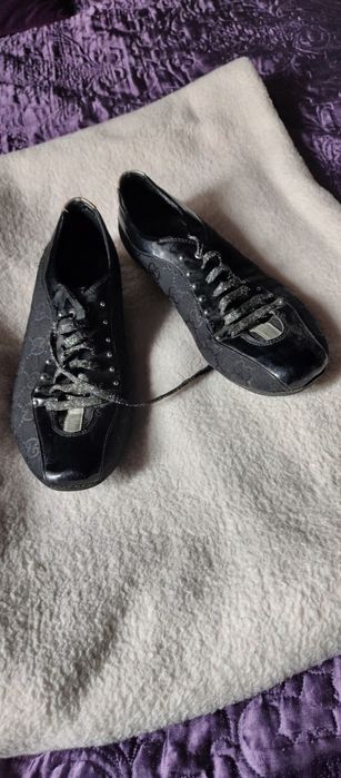 Buty Gucci czarne srebrne