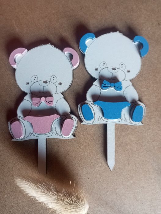 Kit Topo de bolo ursinhos