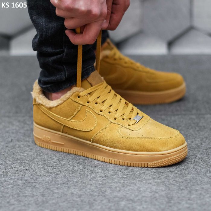 Кросівки Nike Air Force 1 07 Mid LV8 Sandy ЗИМА. Арт: KS 1605