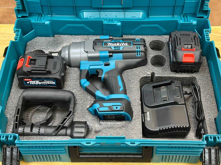 3/4 Гайковерт Makita 3000Nm + 2 Акб 6.0 Ah, Бесщеточный +Зарядка +КЕЙС