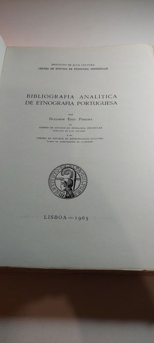 Bibliografia Analítica de Etnografia Portuguesa (1965)