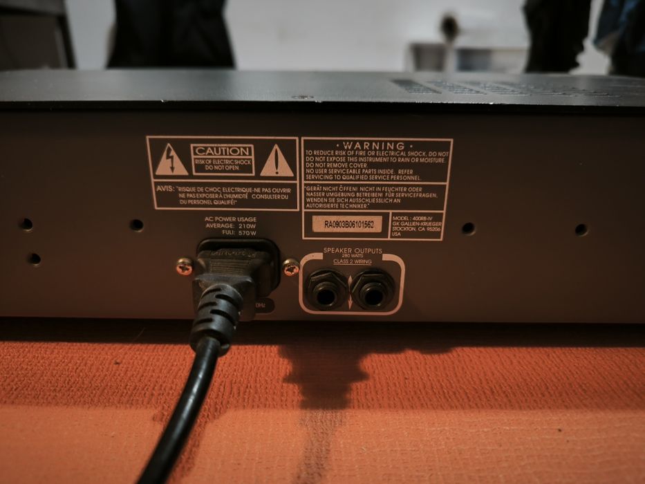 Coluna Orange600w +  amplificador GK RB400