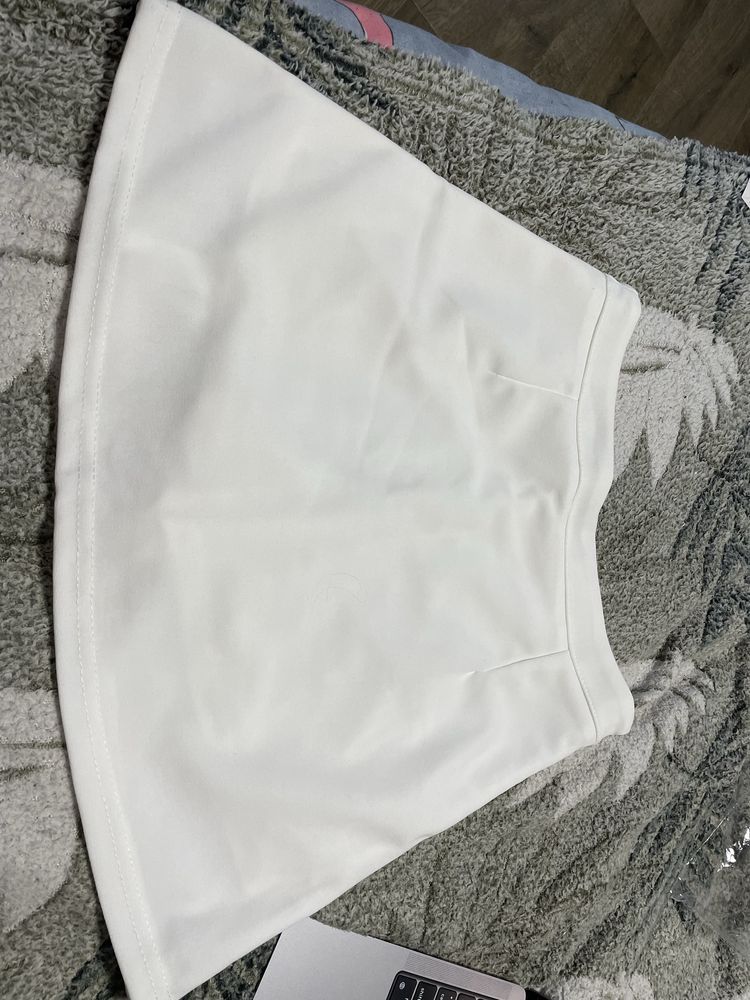 Юбка Zara белая, юбка шорты