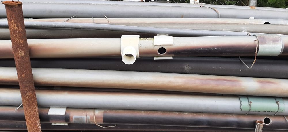 Rury plastikowe paszociąg koralikowy.