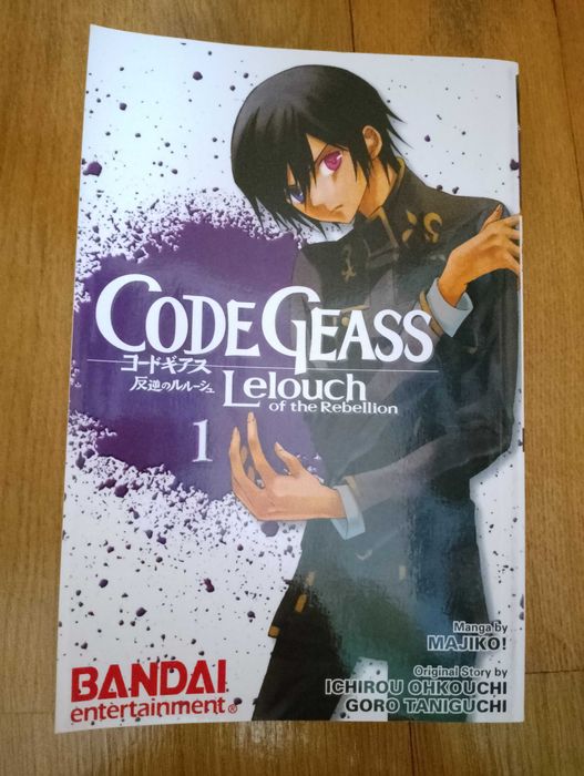 Manga code Geass po angielsku zagraniczna tom vol 1 anime unikat