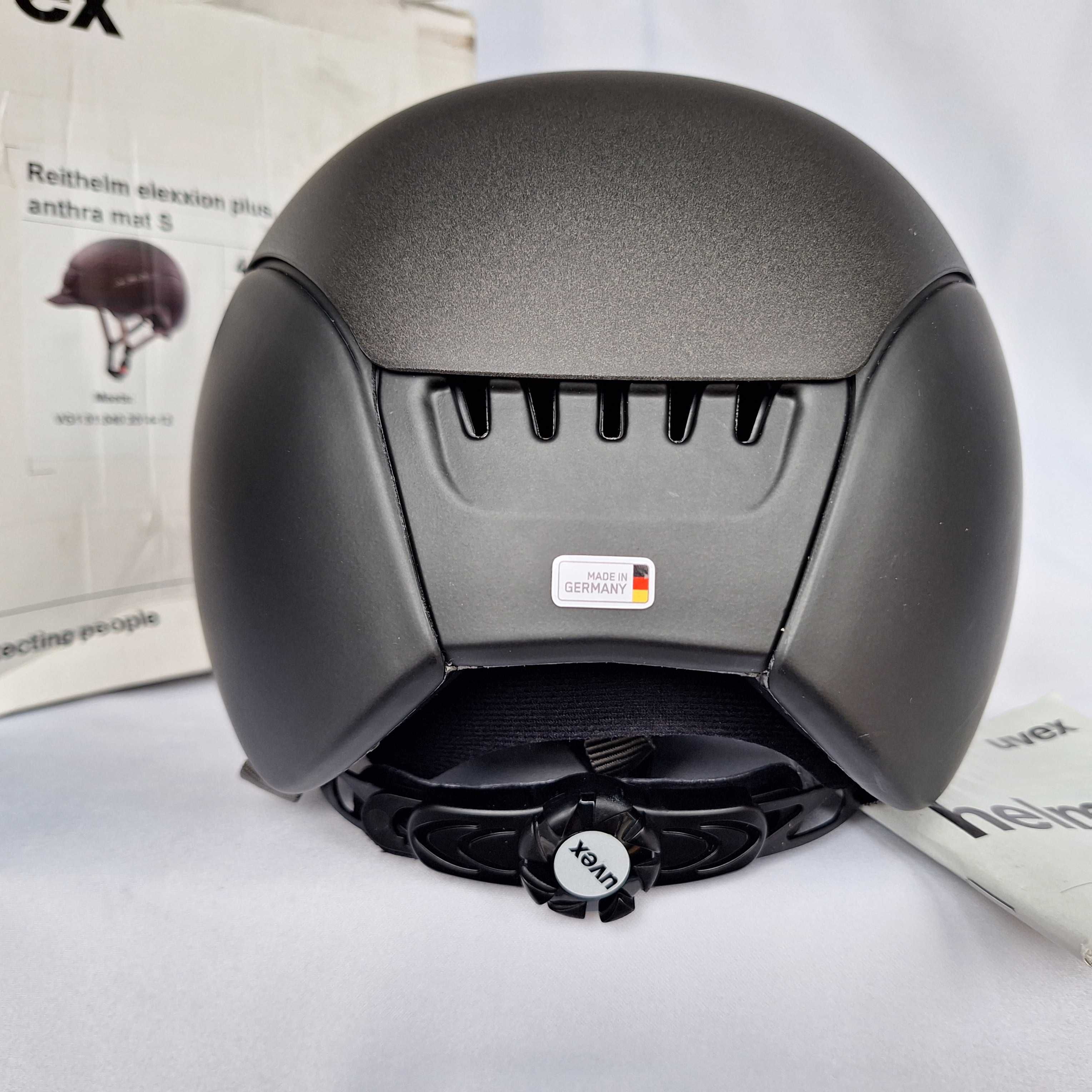 Kask jeździecki toczek Uvex Reithelm Elexxion Plus Anthra S 55-56cm
