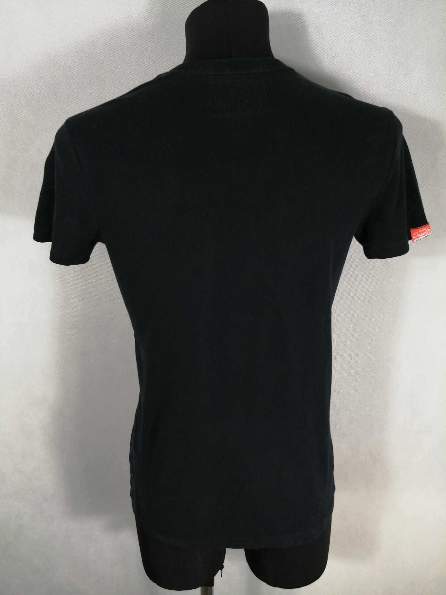SUPERDRY Vintage Orange Label Koszulka Męska S Oryginalna Super Stan