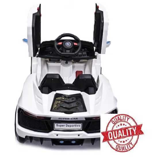 Carro eletrico tipo Lamborguini branco para crianças brinquedo NOVO