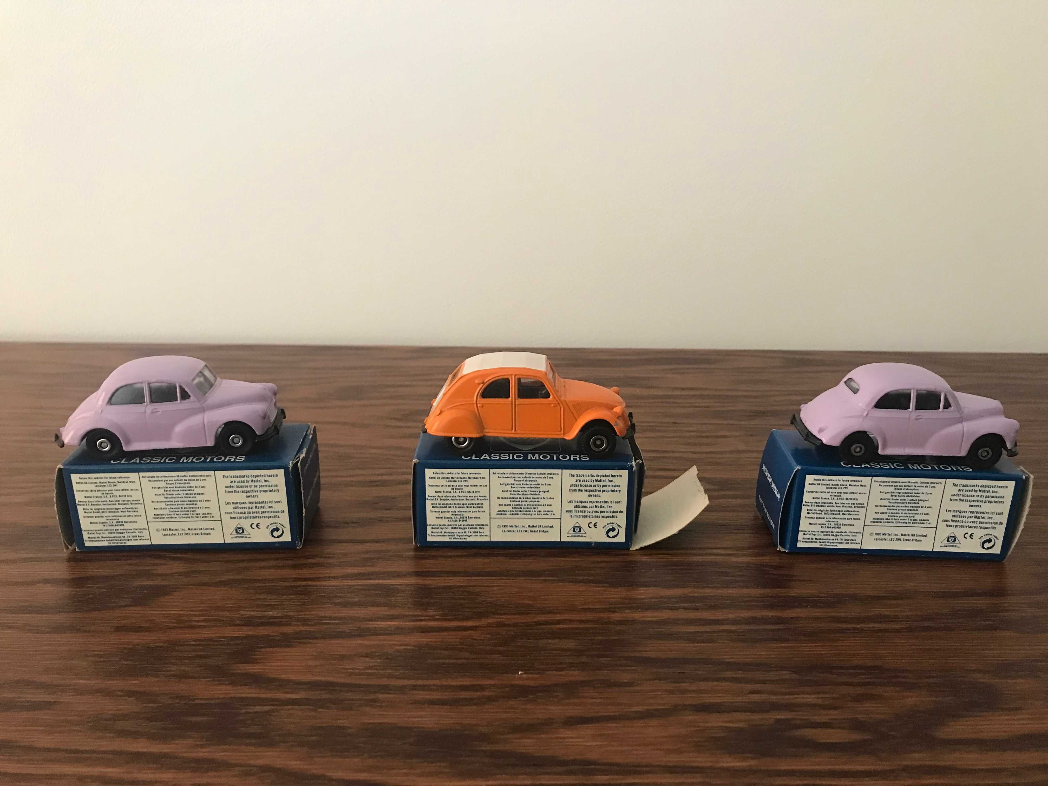 fina by corgi morris minor,citroen 2cv resoraki,zestaw trzy sztuki PRL