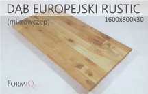 Blat do biurka drewno dąb europejski rustic 1600x800x30