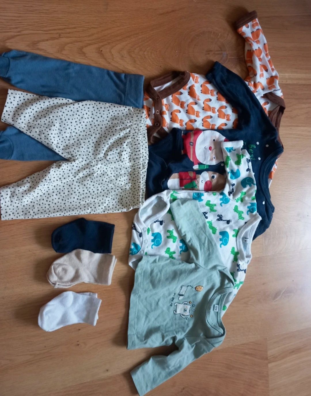 Ubranka niemowlęce chłopięce paka ubrań lalki reborn, babyborn