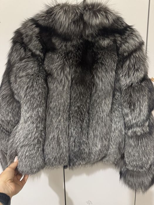 Новая шикарная шуба из чернобурки лиса Manzari s m l