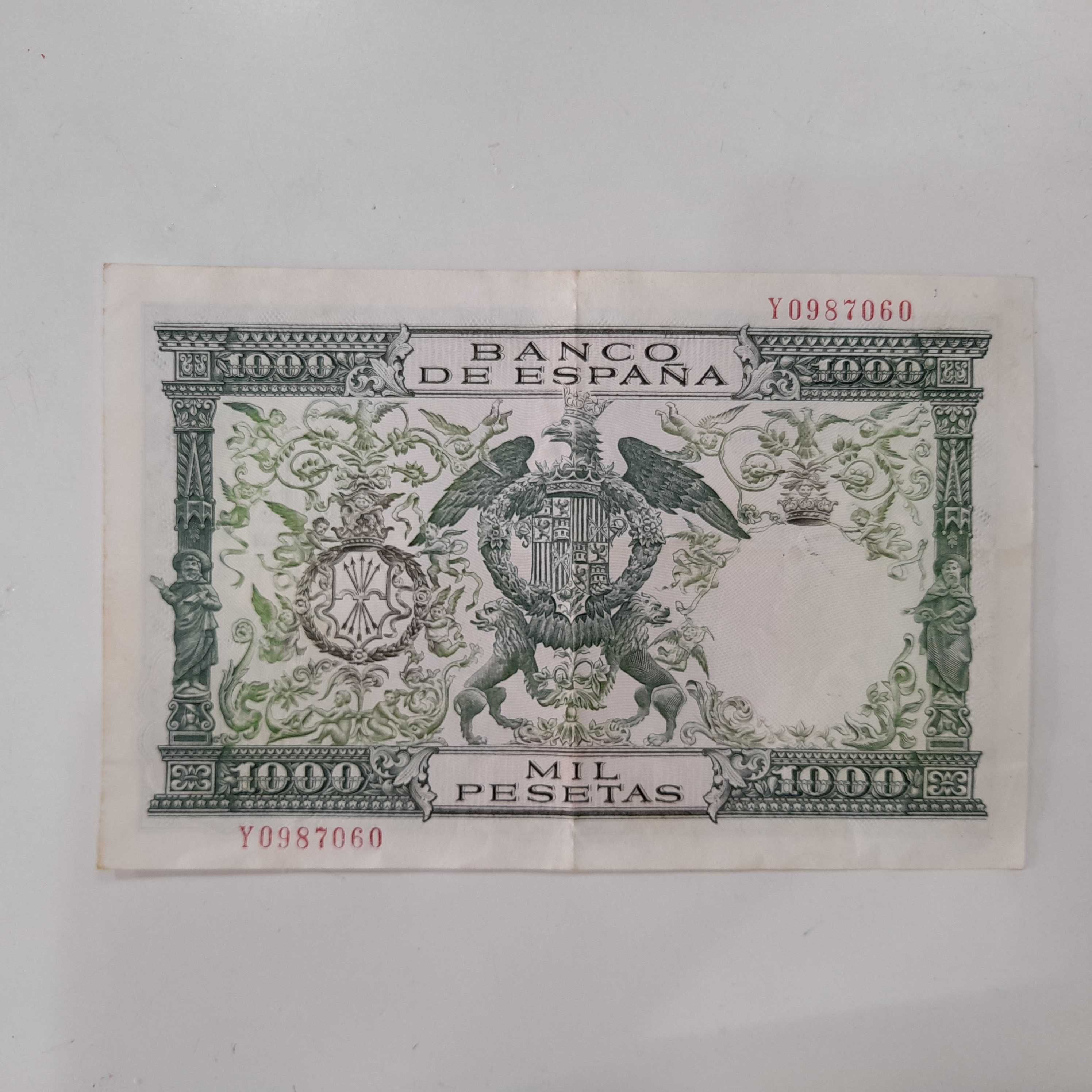 Nota 1000 Pesetas do ano 1957 em bom estado