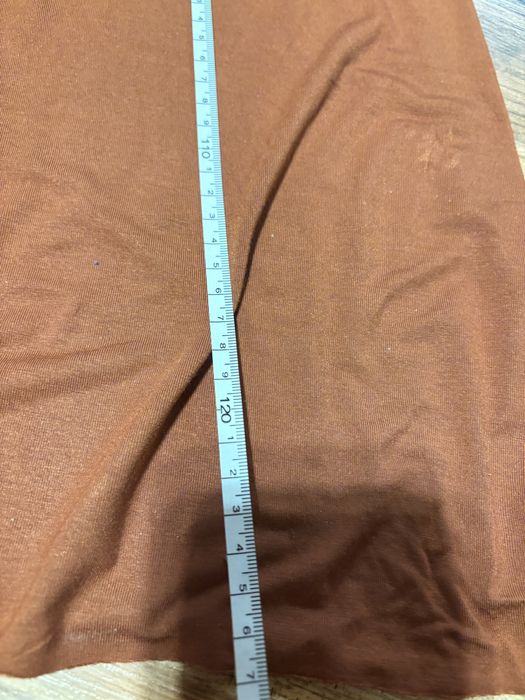 Ruda długa sukienka,letnia maxi sukuenka