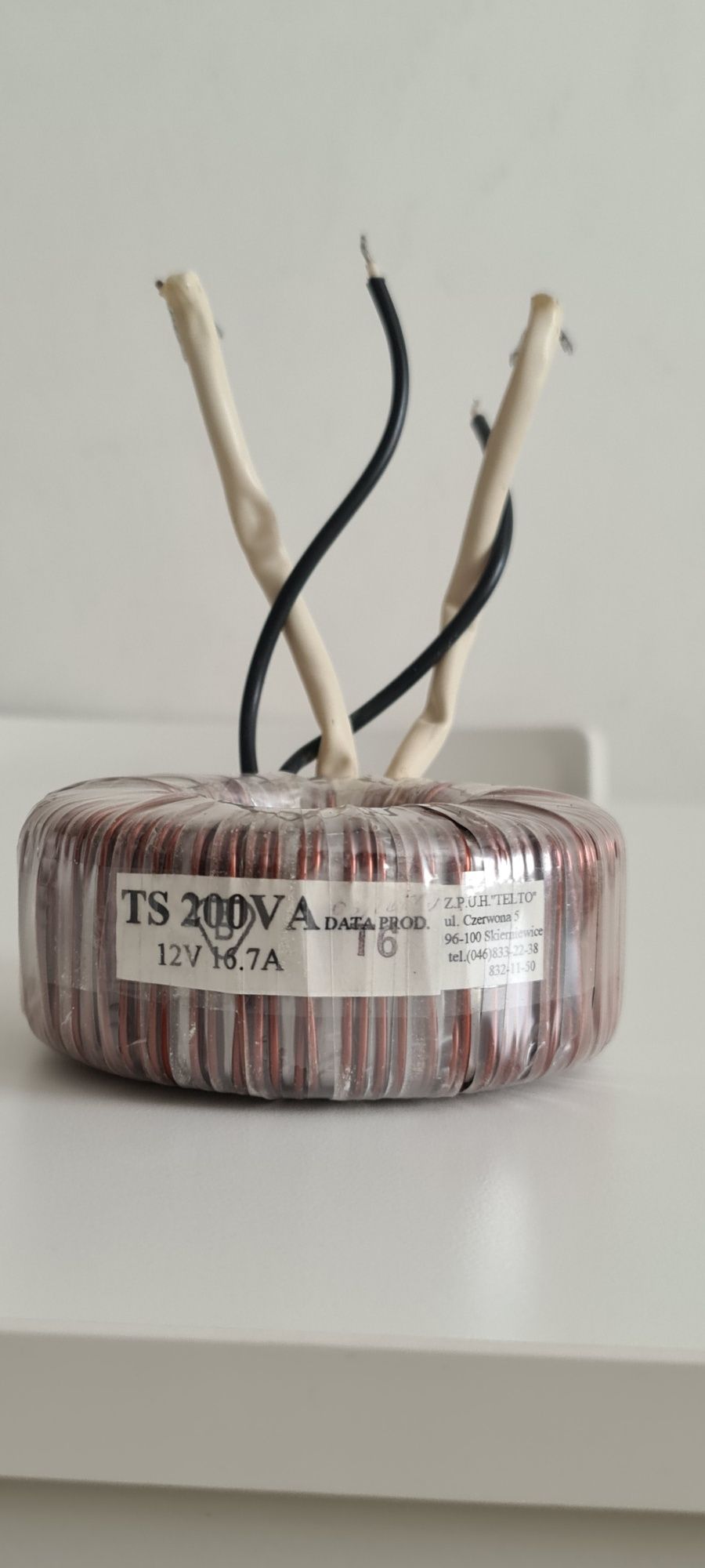 Transformator toroidalny TS 200A 12V/16,6A