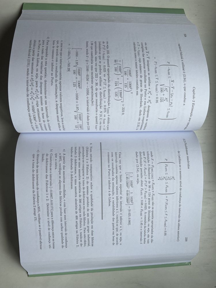 Inferência Estatística - Problemas Resolvidos e Propostos