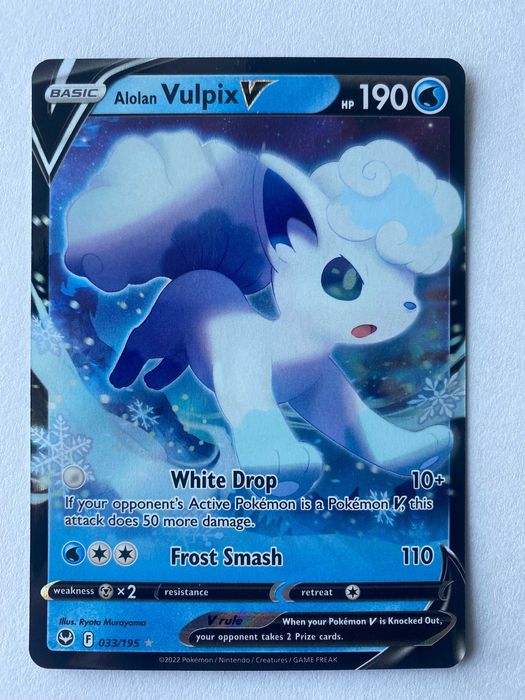 Karta Pokemon: Alolan Vulpix V (SIT 033) / Silver Tempest