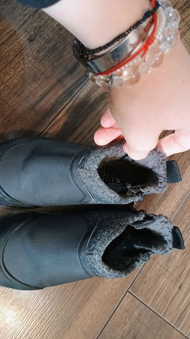 Sztyblety botki Zara 25 26 czarne podgumowanejak nowe